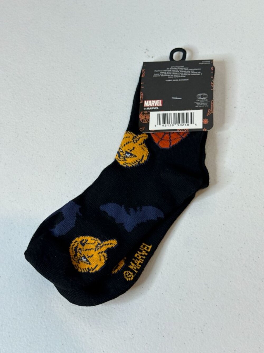 Minions Halloween Kids Crew Socks Skeleton Pumpkin Size 10-4 New